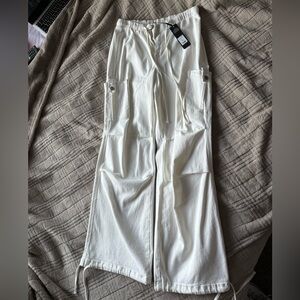 NWT FASHION NOVA White Cargos